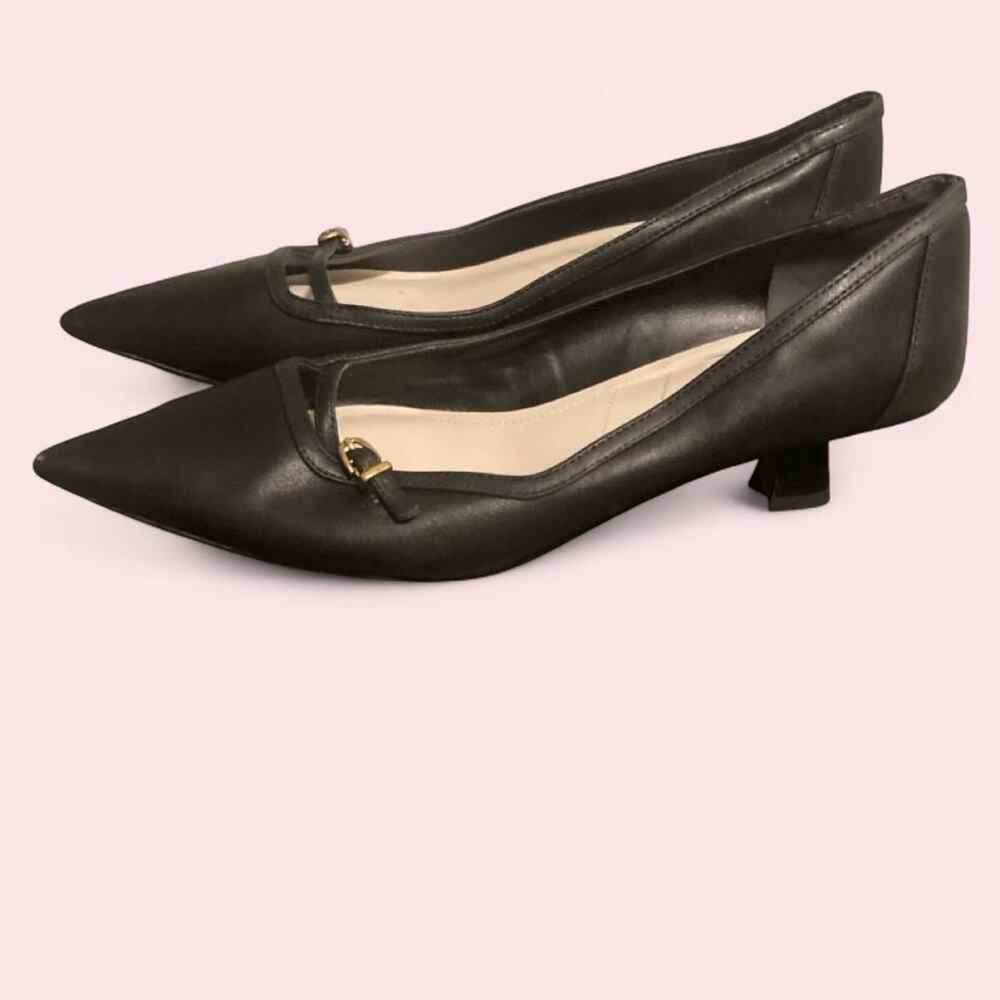 Franco sarto black leather ballet